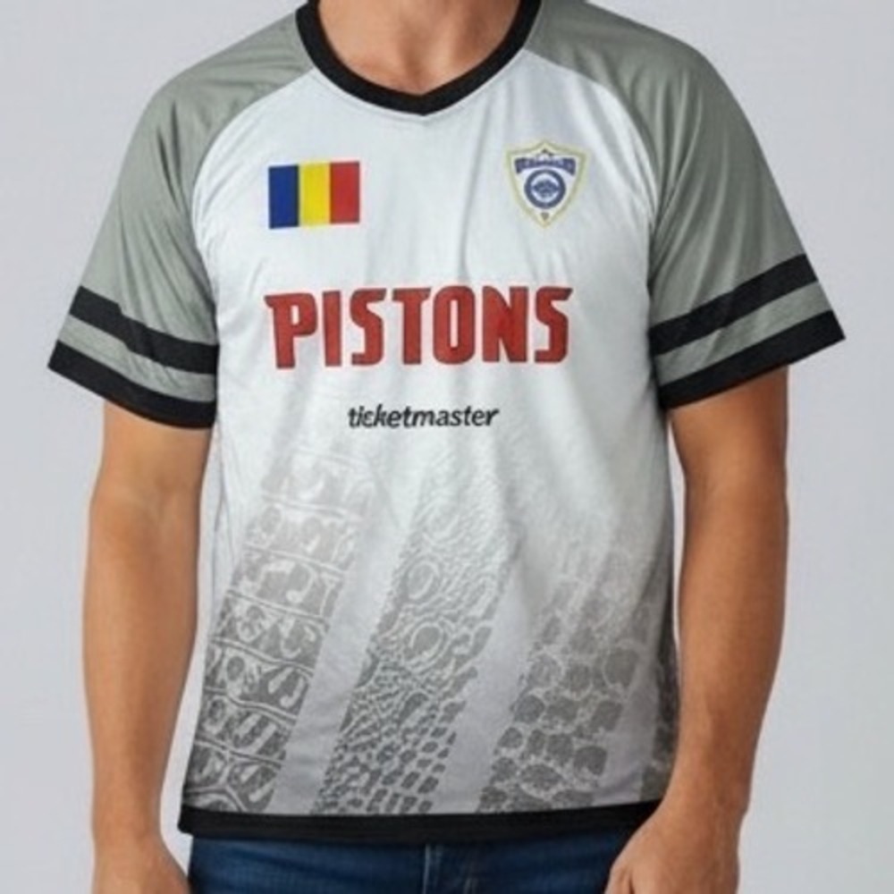 Detroit Pistons Heritage Edition Romania Basketball Jersey‎ tee XL Mens -spot